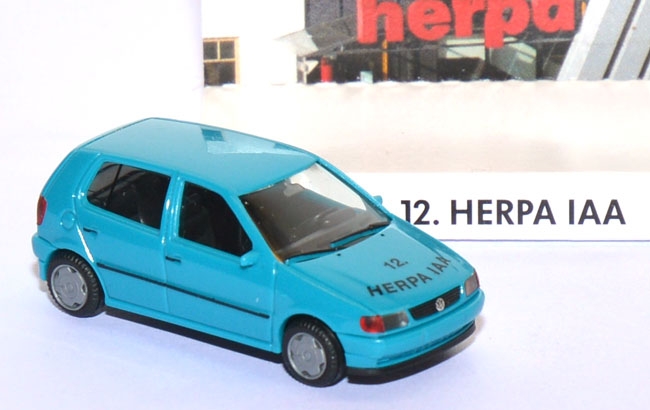 VW Polo 3 4türig - 12. Herpa IAA 1995 adriablau