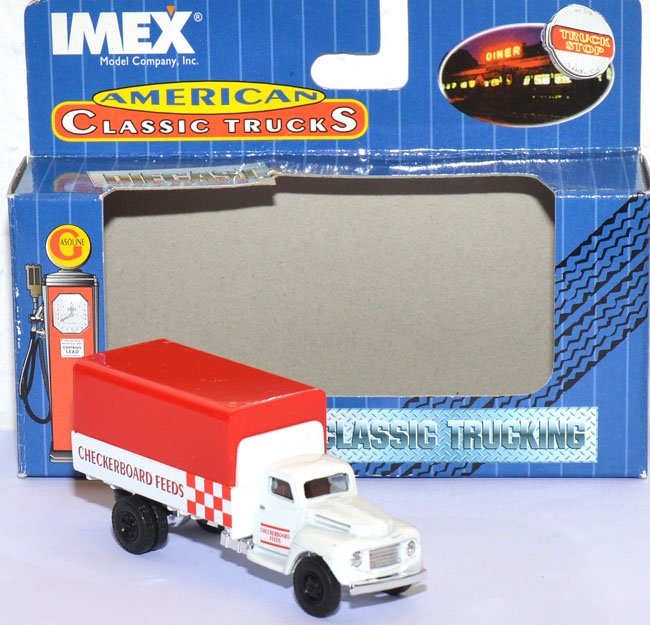 Peterbilt Truck Pritschen-LKW mit Plane Checkerbboard Feeds