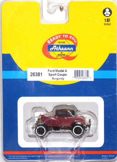 Ford Model A Sport Coupé weinrot