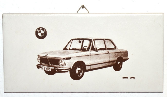 Keramikfliese Wandbild BMW 2002
