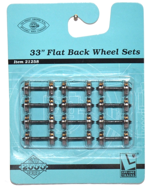 Radsatz Waggonscheibenräder 33 Inch / Flat Back Wheel Sets
