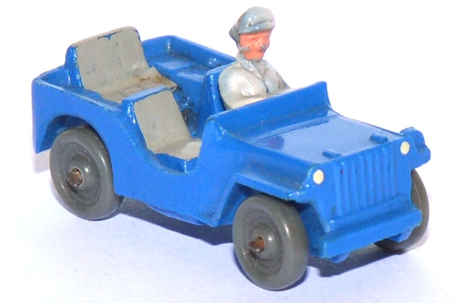 Willys Jeep CJ-3A /Jeep Typ 2 Drahtachser ultramarin unverglast