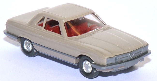 Mercedes-​​​Benz 350 SL Cabriolet geschlossen olivgrau