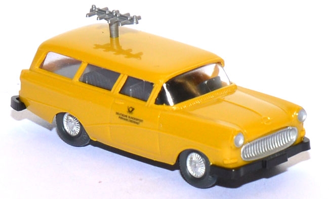 Opel Rekord 58 Caravan Funkmesswagen DBP sandgelb