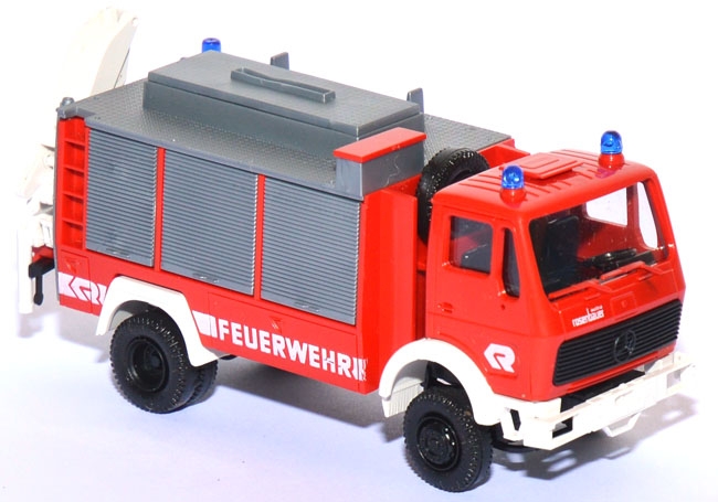 Mercedes-​Benz RFC Palfinger Hiab Kran Feuerwehr rot