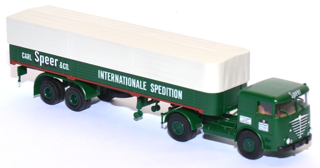 Büssing LS 11 Pritschensattelzug Carl Speer