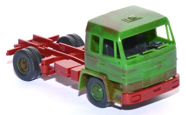 Büssing BS 16 S Solozugmaschine Schrotti smaragdgrün