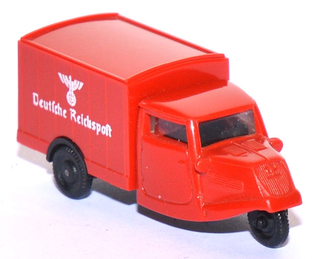 Tempo Hanseat Dreirad Kasten Deutsche Reichspost rot