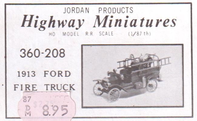 Ford Fire Truck Feuerwehr 1913  - Bausatz