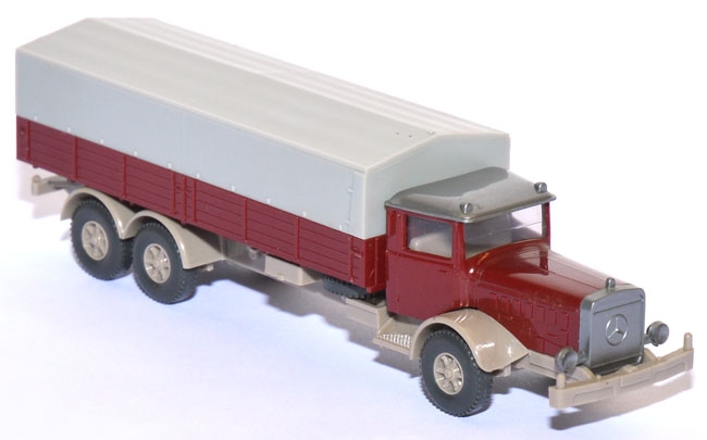 Mercedes-​​​​​​​Benz L 10000 Pritschen-​​​​​​​LKW hellbraunrot