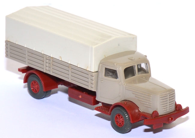 Büssing 8000 Pritschen-​​​LKW graubeige