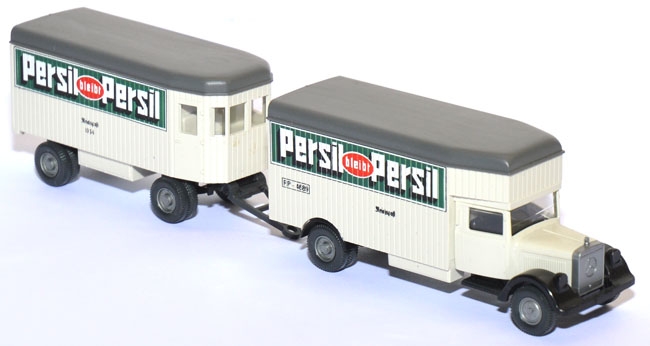 Mercedes-​​Benz L 2500 Möbelkofferlastzug Persil hellgrauweiß