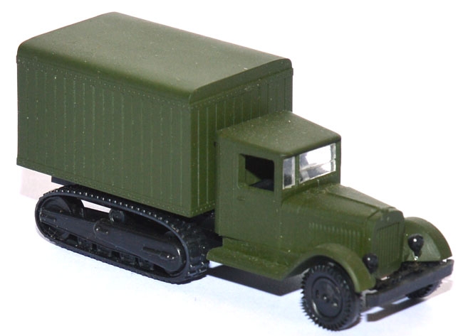 ZIS-42 Halbkettenfahrzeug Koffer grün