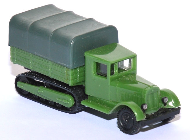 ZIS-​42 Halbkettenfahrzeug Pritsche grün