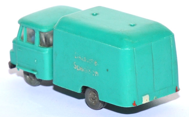 Robur LO 2500 LKW Koffer Deutsche Spedition helltürkisgrün