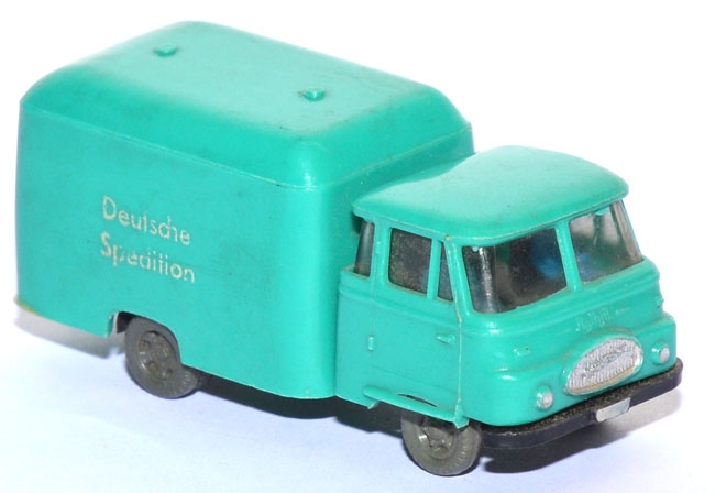 Robur LO 2500 LKW Koffer Deutsche Spedition helltürkisgrün