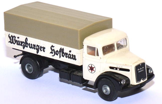 MAN F8 Pritschen-LKW Würzburger Hofbräu