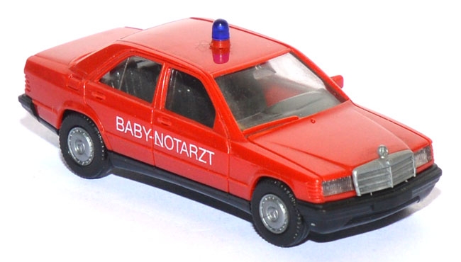 Mercedes-​​​​Benz 190 E Feuerwehr Baby-​Notarzt rot