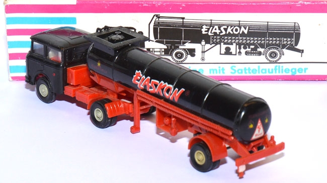 Skoda S 706 RTTN Sattelzug Tankwagen Elaskon schwarz