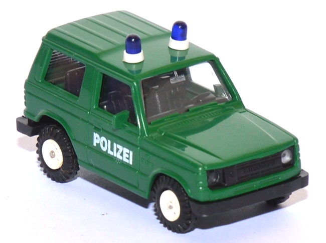 Mitsubishi Pajero kurz Polizei grün