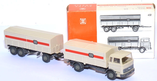 Mercedes-​Benz LP 1620 Pritschenlastzug DB hellelfenbein