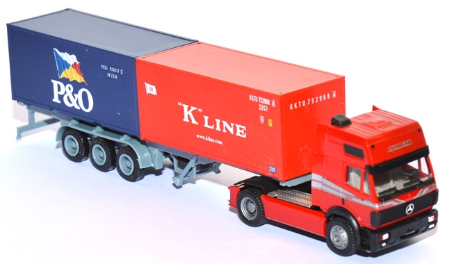 Merceds-Benz 1844 Containersattelzug  2 x 20 ft - P&O / "K" Line