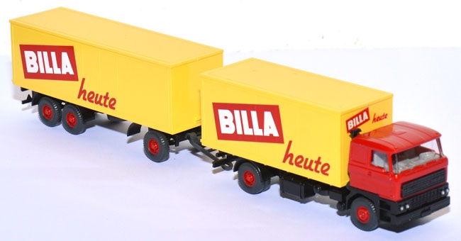 DAF 3300 Kofferlastzug Billa heute rot