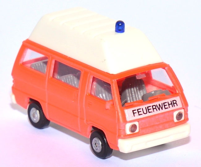 Mitsubishi L 300 Bus HD Feuerwehr tagesleuchtrot