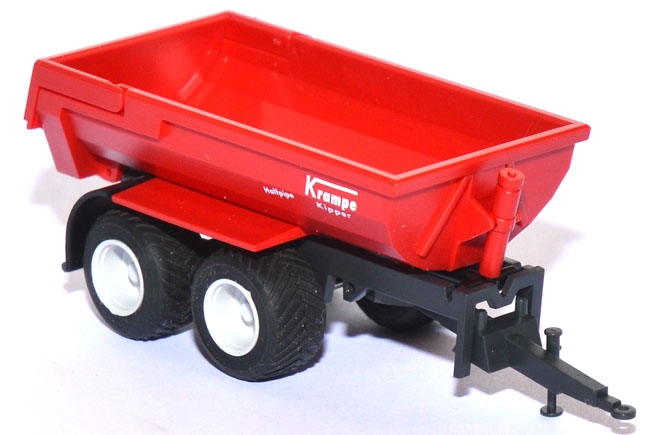 Halfpipe Muldenkipper Anhänger Krampe Osters & Voß rot