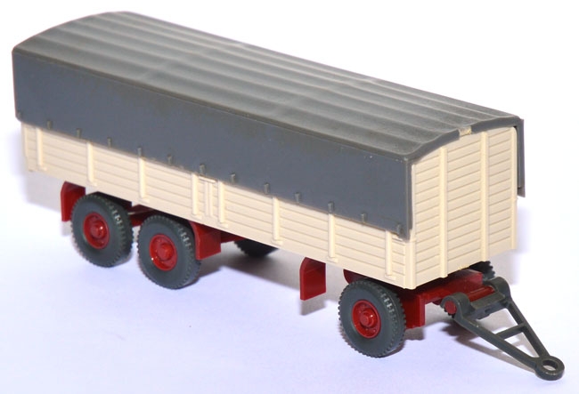 Ackermann Pritschen-​​Anhänger 3​achsig hellelfenbein