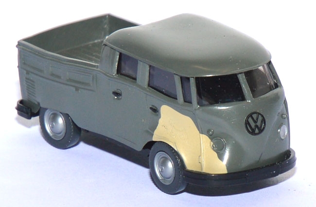 VW T1 Pritsche Doka DBP Fernmeldedienst Unfallschaden zeltgrau