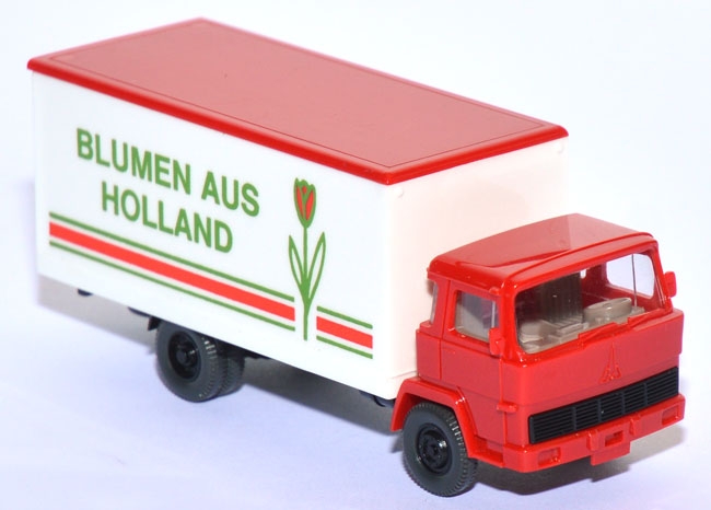 Magirus 100 D 7 Koffer-LKW Blumen aus Holland rot