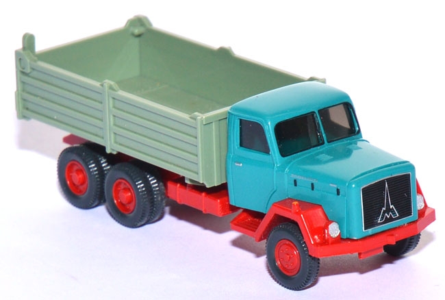 Magirus Saturn 150 D 21 AK Pritschenkipper Meiller wasserblau