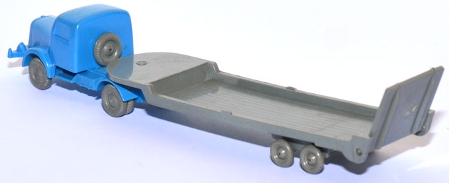 Henschel HS 140 S Tiefladesattelzug himmelblau unverglast