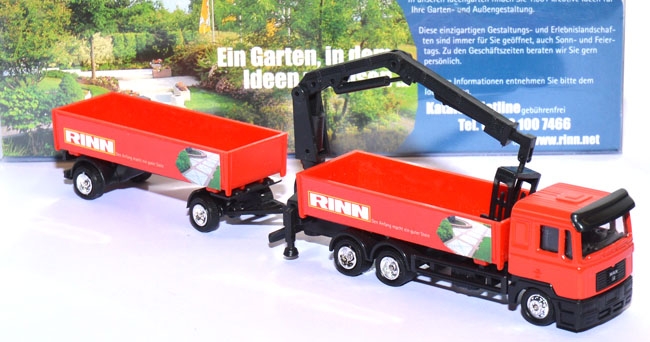 MAN F90 Pritschenlastzug mit Ladekran Rinn