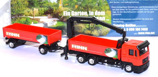 MAN F90 Pritschenlastzug mit Ladekran Rinn