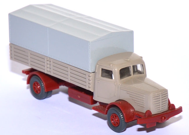 Büssing 8000 Pritschen-​​​​LKW graubeige