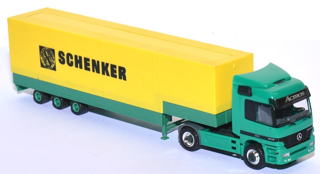 Mercedes-Benz Actros 1843 Jumbo-Pritschensattelzug Schenker