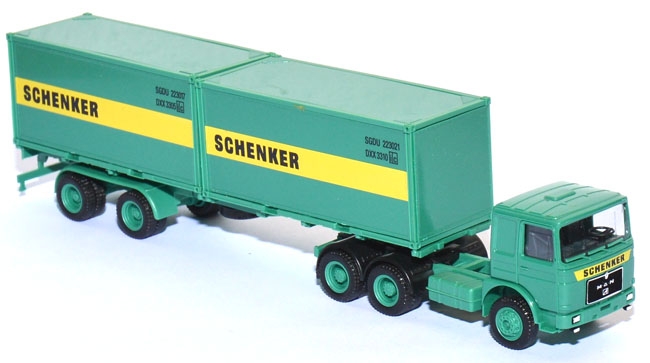 MAN F 90 Container-Sattelzug 2 x 20 ft Schenker