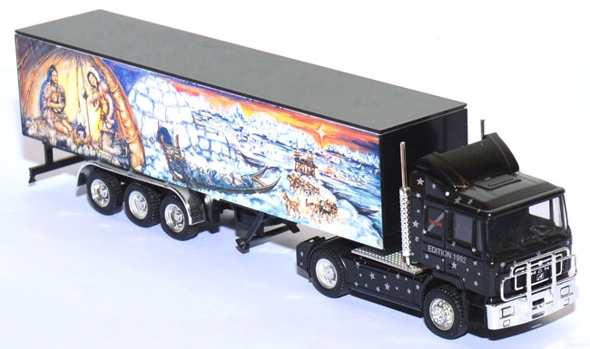 MAN F90 Koffersattelzug Weihnachtstruck 1992