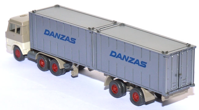 Hanomag-​Henschel F 221 S Containersattelzug Danzas graubeige