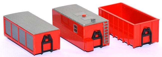 Wechselaufbauten WAF Abrollkipper Meiller 4 Container Feuerwehr