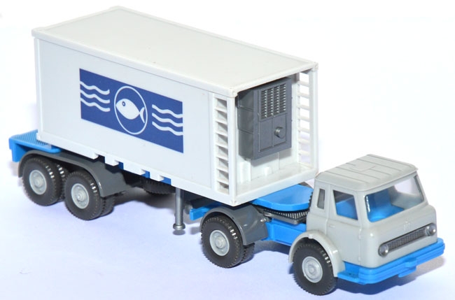 International Harvester IHC Loadster CO 1700 S  20 ft Kühlcontainer mit Fischsymbol