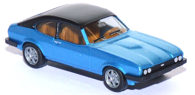 Ford Capri 2 mit Vinyldach miamiblaumetallic