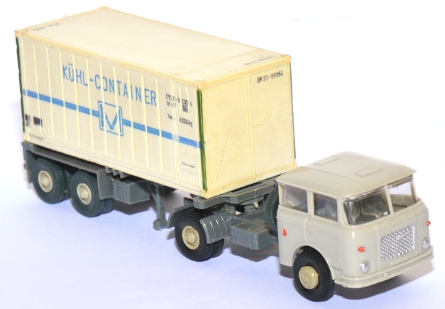 Skoda S 706 RTTN Sattelzug Container 20 ft Kühl-​Container grau