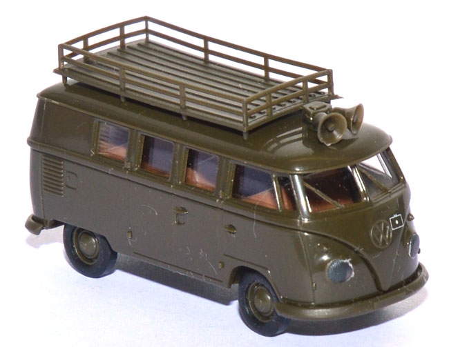 VW T1 Bus Bundeswehr Dachgepäckträger u. Lautsprecher