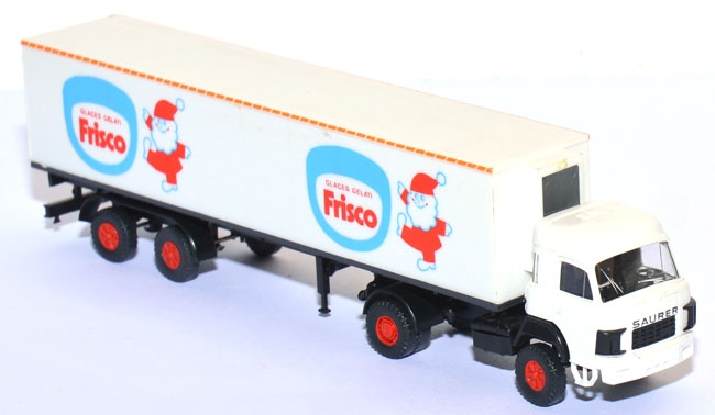 Saurer D 290/330 F Kühlkoffersattelzug Frisco Eis