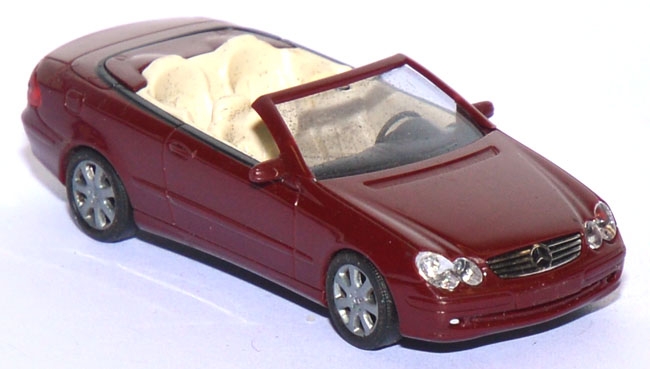 Mercedes-​Benz CLK Cabrio offen weinrot 49400