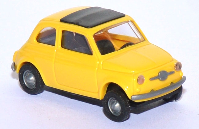 Fiat 500 F Dach geschlossen gelb 48700