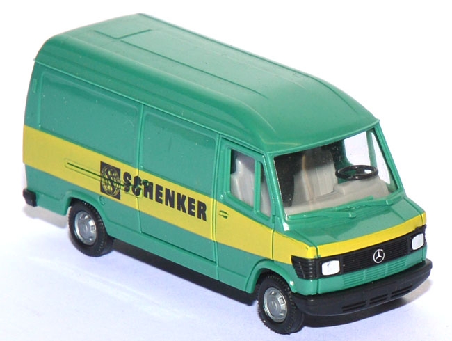 Mercedes-​Benz 207 D HD Kasten Schenker grün